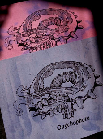 Velvet Worm screenprint